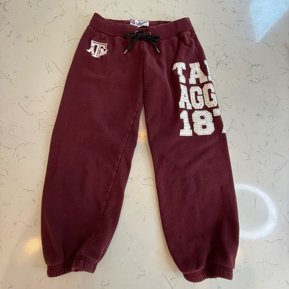 Kids Maroon Sweatpants